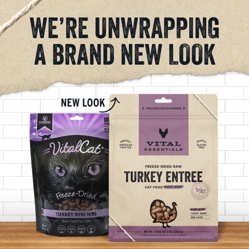 Vital Essentials 12oz [[ 火雞粒 ]] Freeze-Dried Raw TURKEY Entree Mini NIBS 凍乾迷你肉粒貓主糧 火雞肉粒 {原裝行貨} 690114 (EXP: 7月/2027)